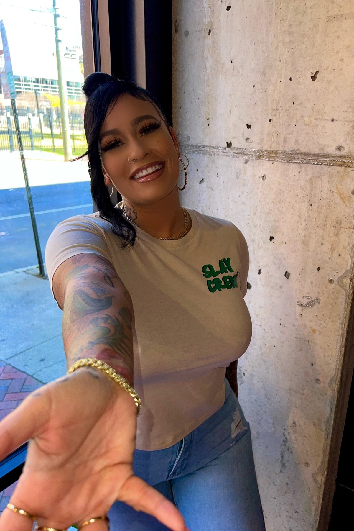 Slay crew tee