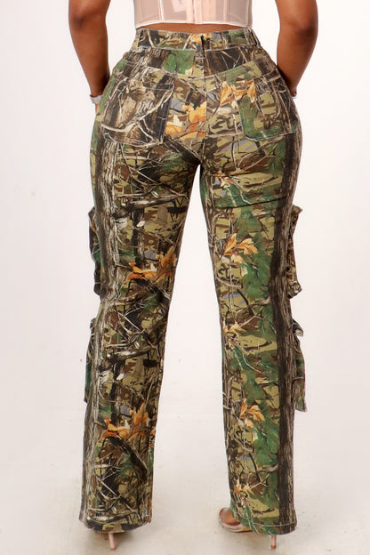 Camo cargo pants