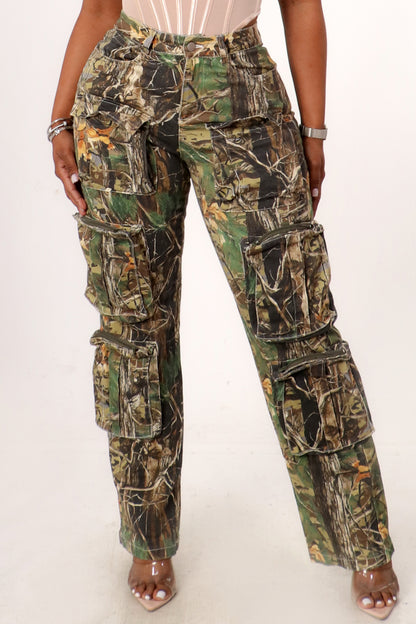 Camo cargo pants