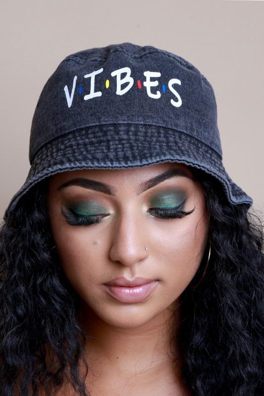 Vibes Denim bucket hat