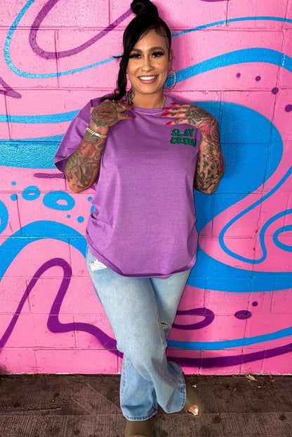 Slay crew relaxed fit tee