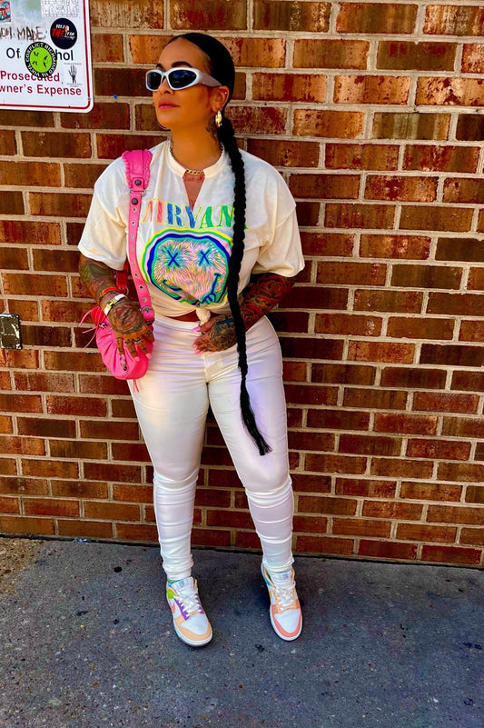 Cream Pearl pants